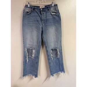WE THE FREE WOMENS DISTRESSED JEANS SIZE 27